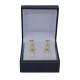 Caravanas oro 18k brillantes y perlas de cultivo 7,5mm Caravanas oro 18k brillantes y perlas de cultivo 7,5mm