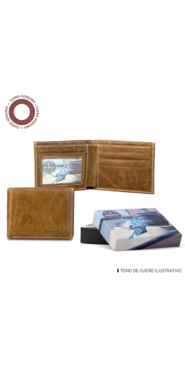 BILLETERA CUERO HEFESTO - WHISKY 