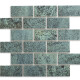 Ceramica Piscina Verde Brillo Rustico 5X10Cm En Malla 31X32