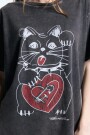 REMERA CAT Negro
