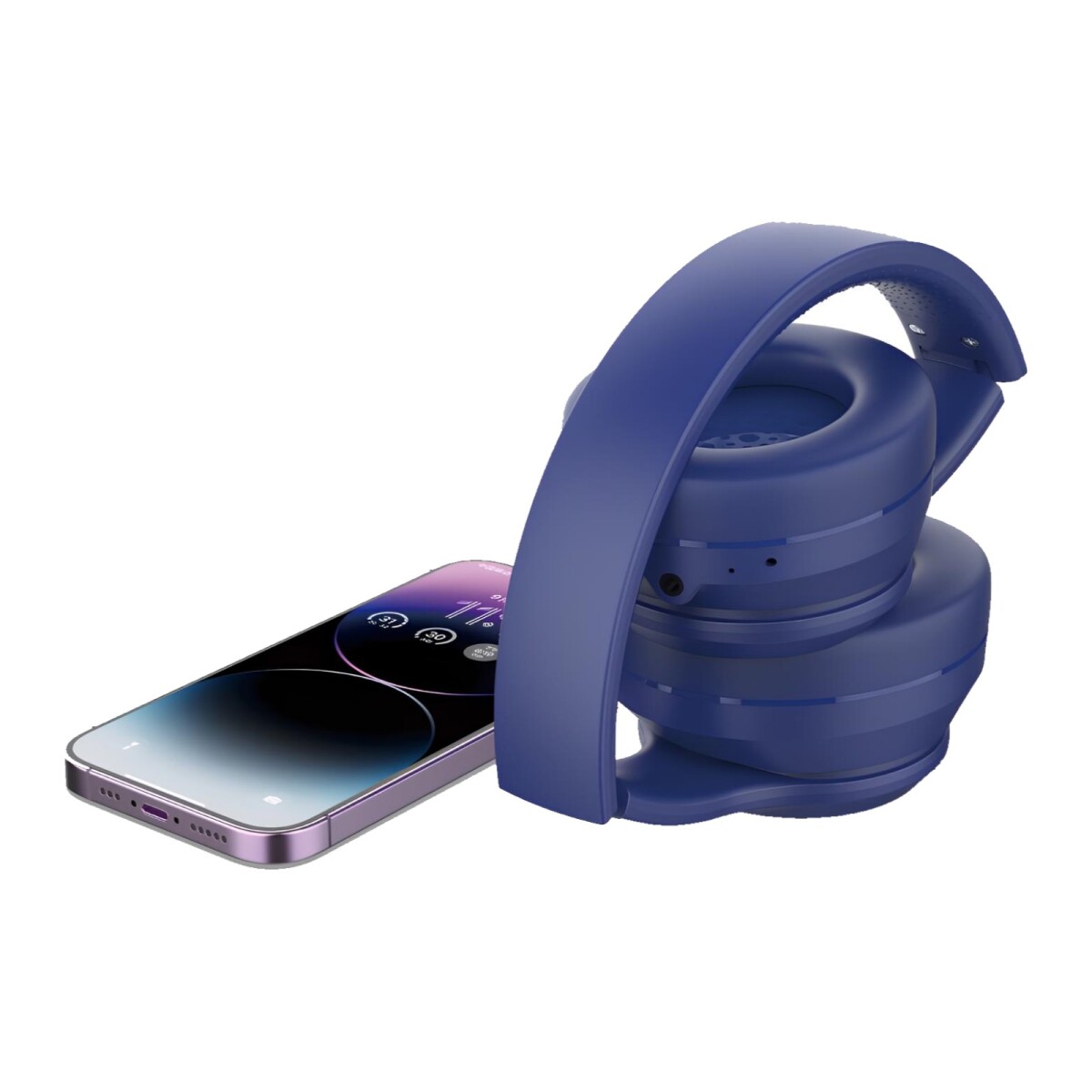 Auricular Banda On-ear Devia Kintone Series Wireless Headphone V2 Blue