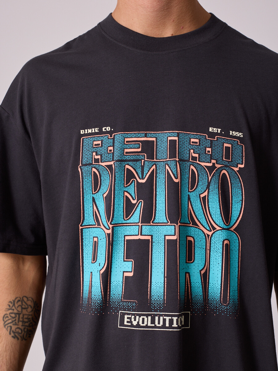 T-SHIRT MOYA DIXIE Gris Oscuro