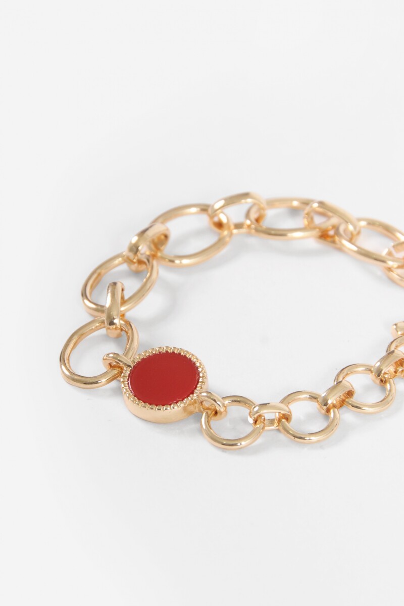 Pulsera eslabones dorado