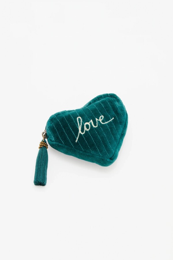 Bolso Heart Velvet Verde
