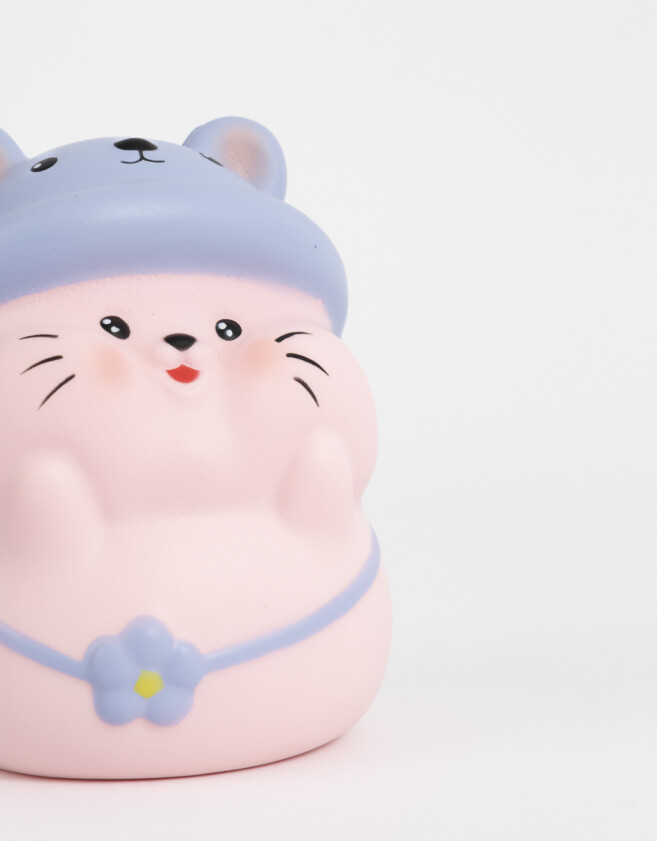 Lúdico Squeeze Squishy Gatito Con Sombrero - Combinacion Bicolor
