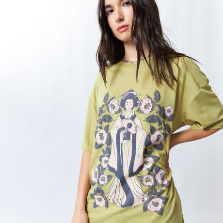 REMERA JAPANDA Verde Musgo