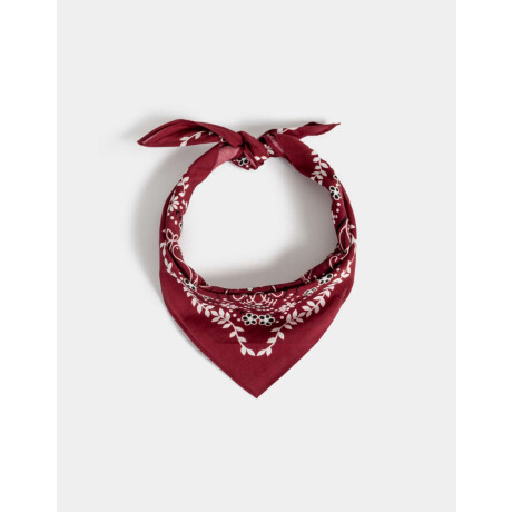 Pañuelo Estampado Rojo Burdeaux