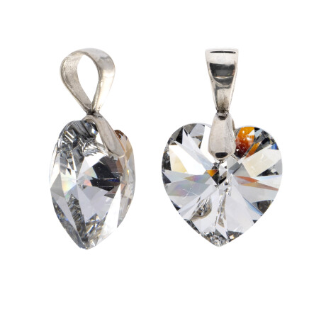 Corazón de cristal y plata. Corazón de cristal y plata.