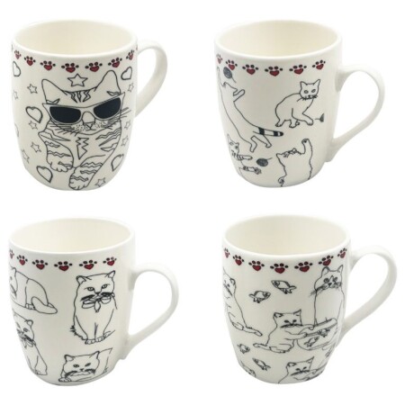 TAZA DE CERÁMICA FUNNY CAT Sin color