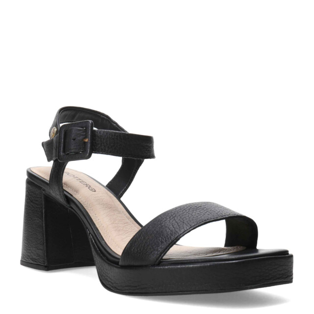 Sandalia de Mujer Bottero con taco y plataforma Negro