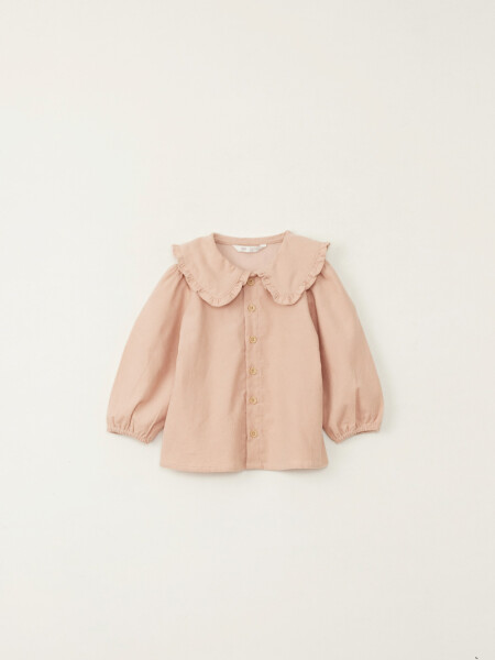 Camisa pana con cuello Rosa Viejo