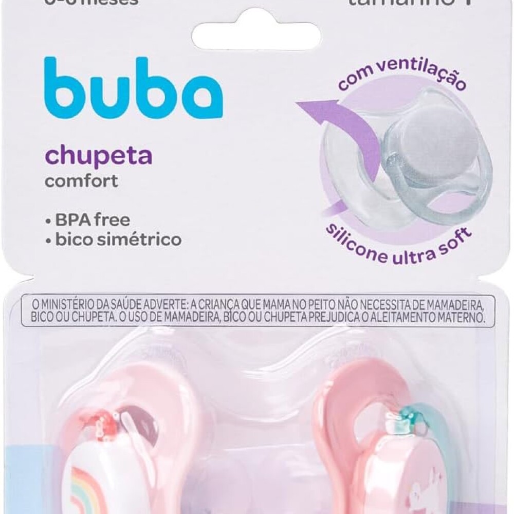 Set x2 chupetes BUBA fisiologico 0-6 meses magic unicornio