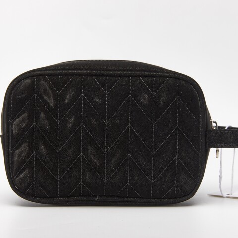 BOLSA DE COSMÉTICOS DE ESPIGA - NEGRA BOLSA DE COSMÉTICOS DE ESPIGA - NEGRA