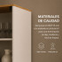 Cristalero ComboHome Estantería Nórdico 2 Puertas 1 Cajón Blanco 1