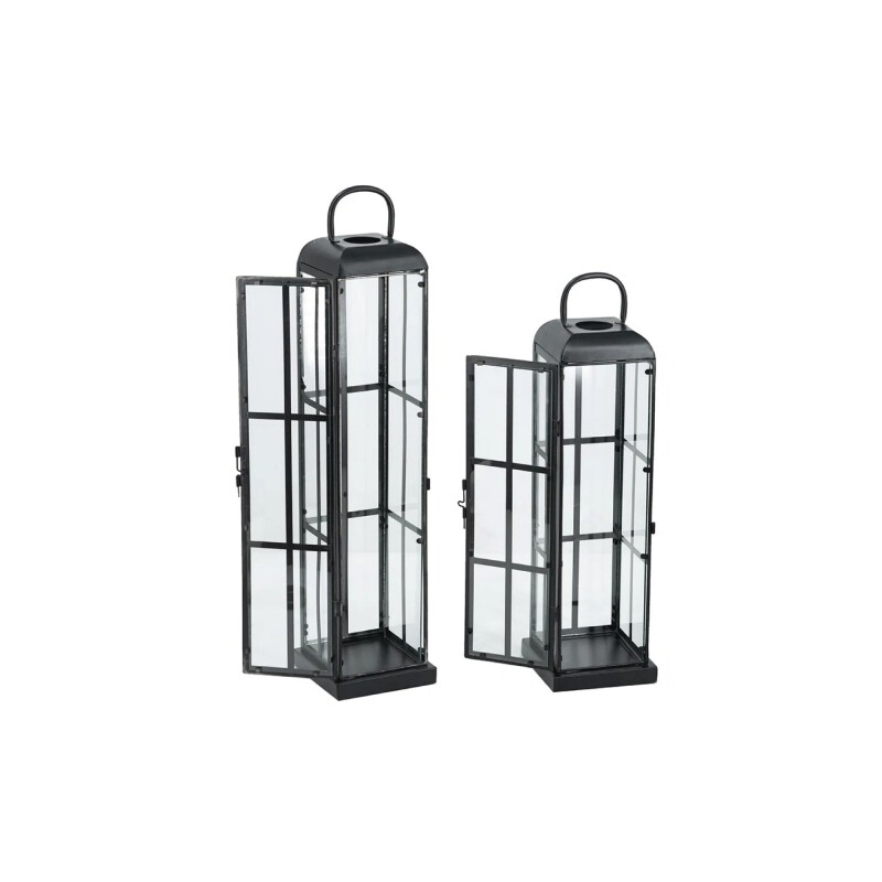 FANALES ALTOS 13x13x60CM 13x13x50CM NEGRO FANALES ALTOS 13x13x60CM 13x13x50CM NEGRO