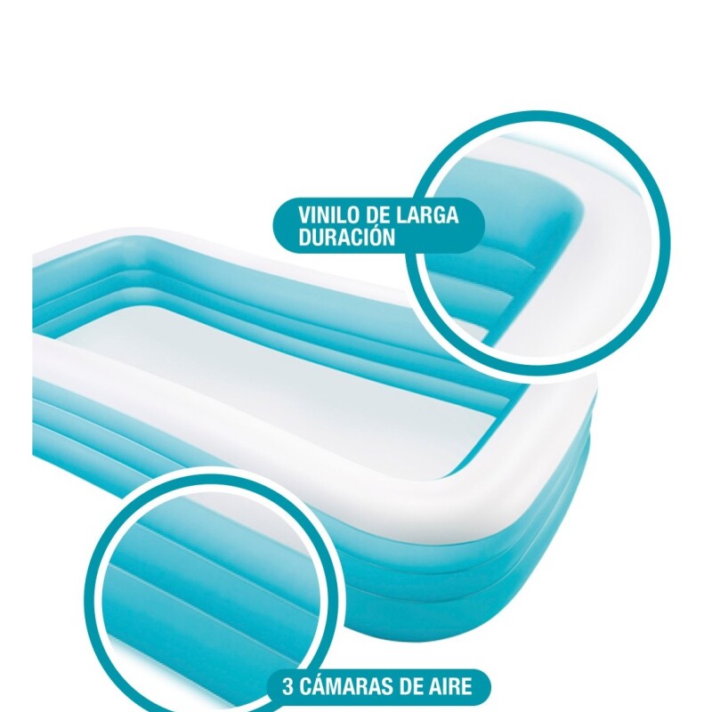 INTEX PISCINA INFLABLE RECTANGULAR PARA NIÑOS 305 X 183 X 56 CMS 1020 LITROS Intex Piscina Inflable Rectangular Para Niños 305 X 183 X 56 Cms 1020 Litros