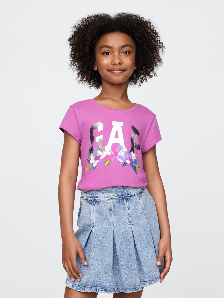 Remera Gráfico Niña - Budding Lilac 