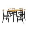 Juego de comedor 6 Sillas - Udine Ebano