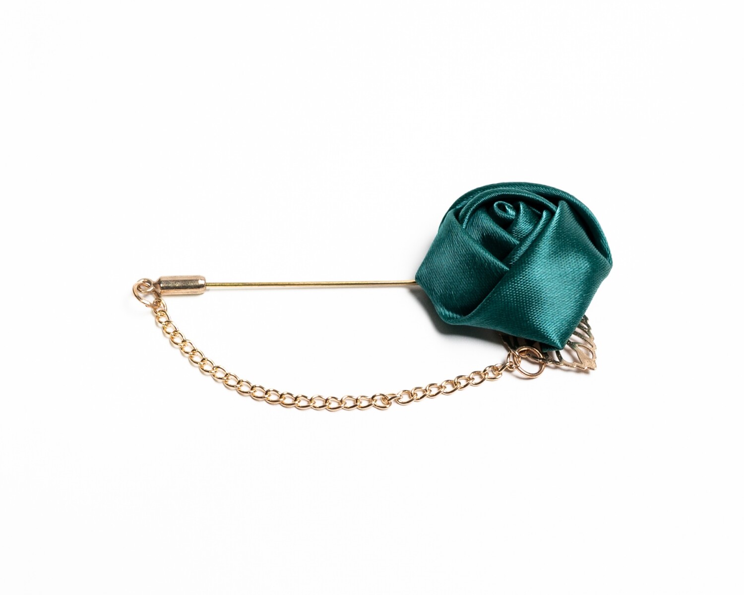 Pin para el Ojal Diseño Flor - VERDE 