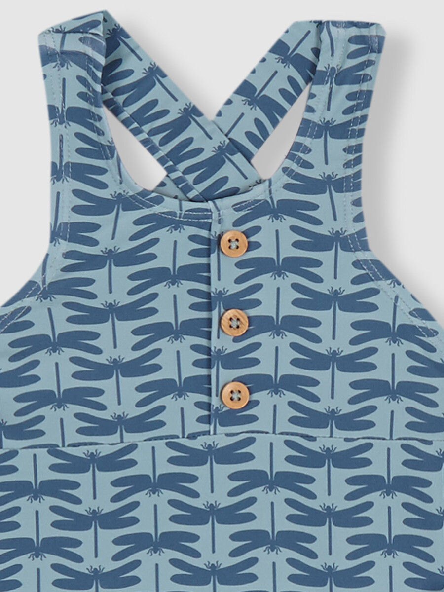 Bañador De Libelulas Verde