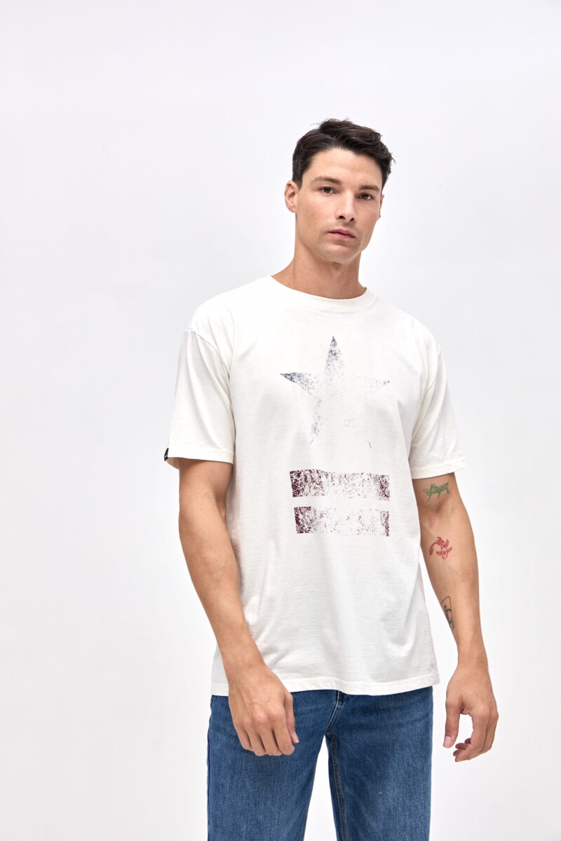 Remera Star - Off white 