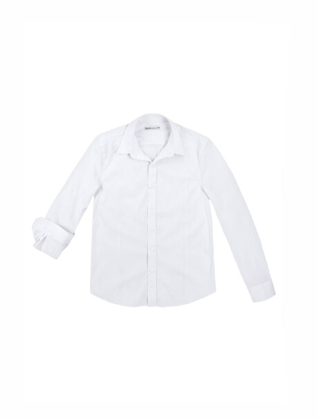 CAMISA MANGA LARGA SUPER SLIM BLANCO