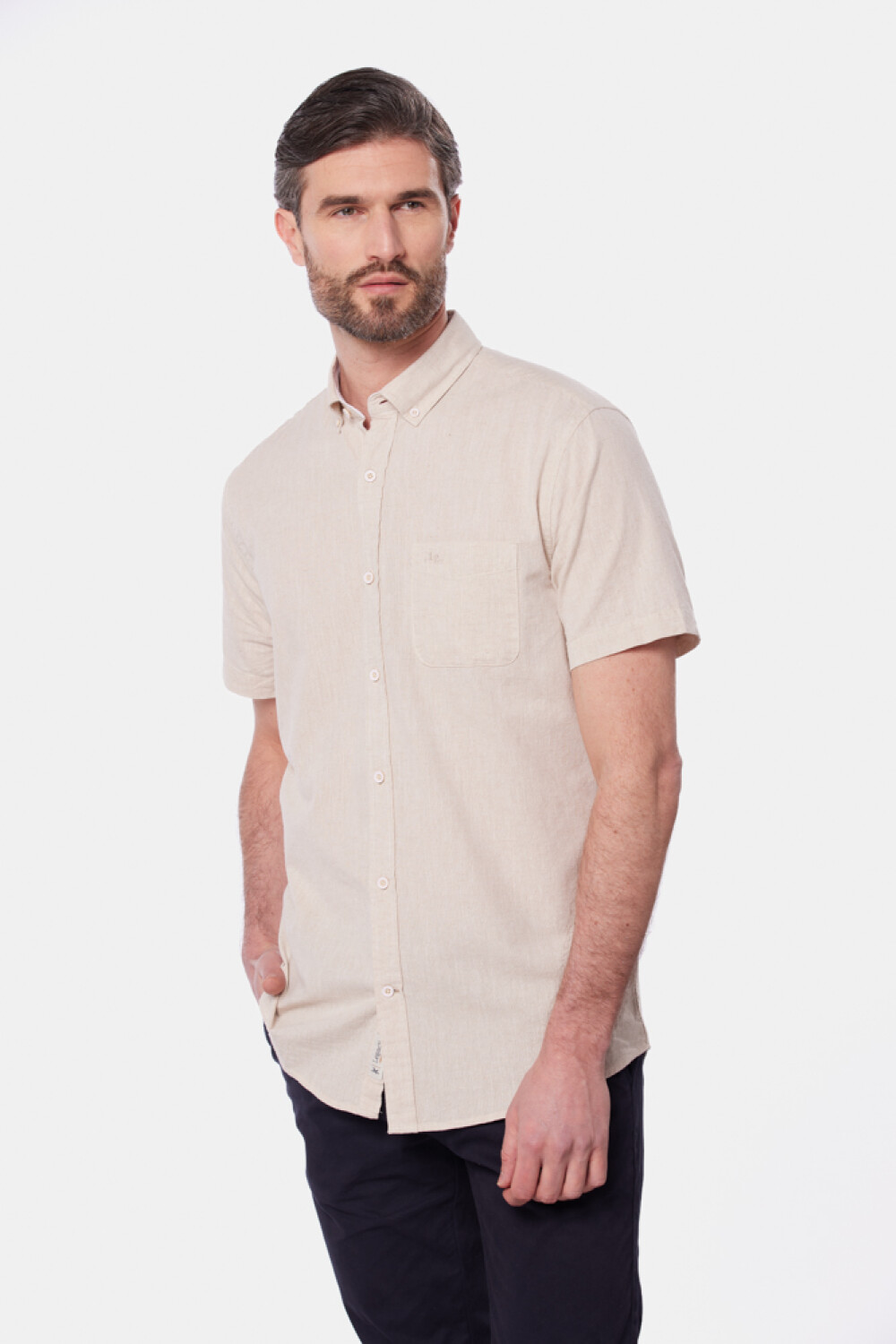 CAMISA DE LINO Beige