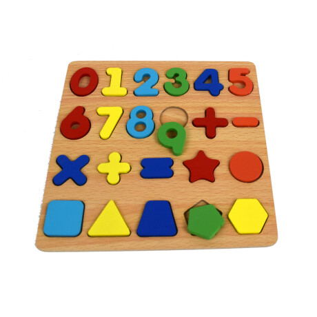 PUZZLE MADERA ENCASTRE 20X20CM PUZZLE MADERA ENCASTRE 20X20CM