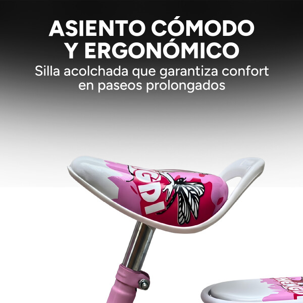 Bicicleta infantil Shengdi Rodado 14 Canasto Parrilla Hadas Rosa 2