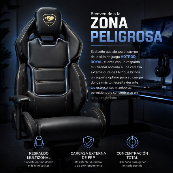 Silla Gamer Cougar Hotrod Royal Xl SILLA COUGAR HOTROD ROYAL XL