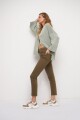 Pantalón slim Janis verde oliva
