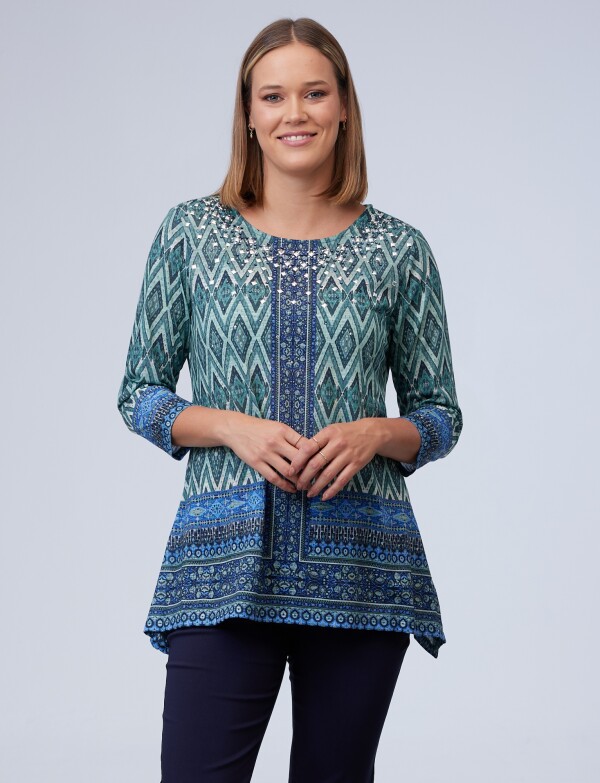 Blusa Print VERDE/MULTI