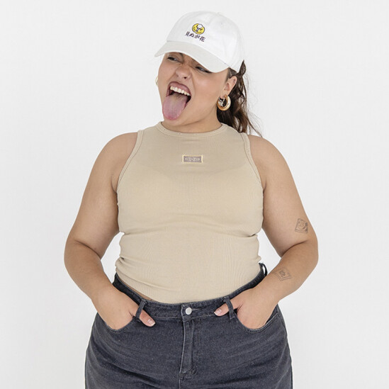 Musculosa Pulau Btfly Tank Top Beige