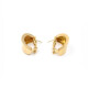 Caravanas Lisas En Oro 18K Amarillo. Caravanas Lisas En Oro 18K Amarillo.
