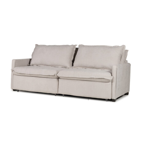 Sofá Cama Oliver - Tela Microfibra 12073 (Greige)