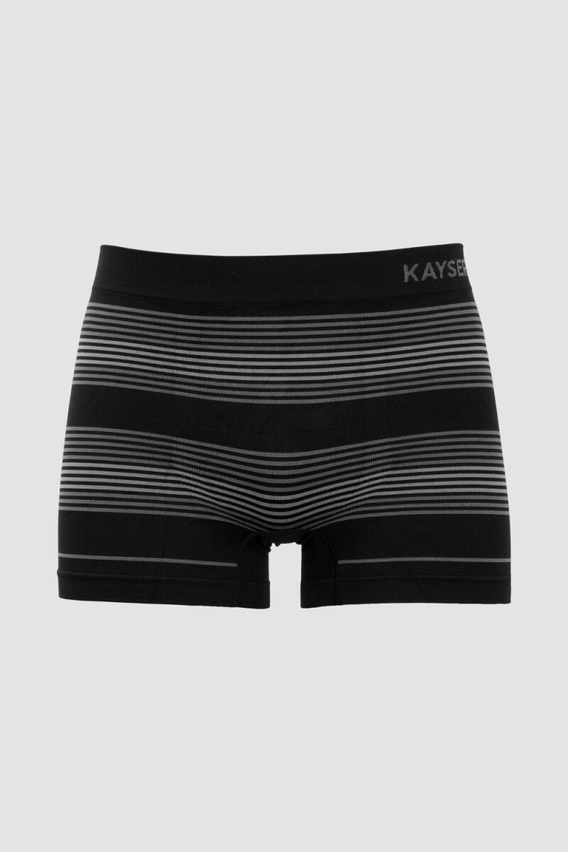Boxer microfibra rayado - Negro 