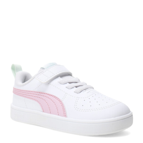 Championes de Niños Puma Rickie Blanco - Rosa - Verde Agua