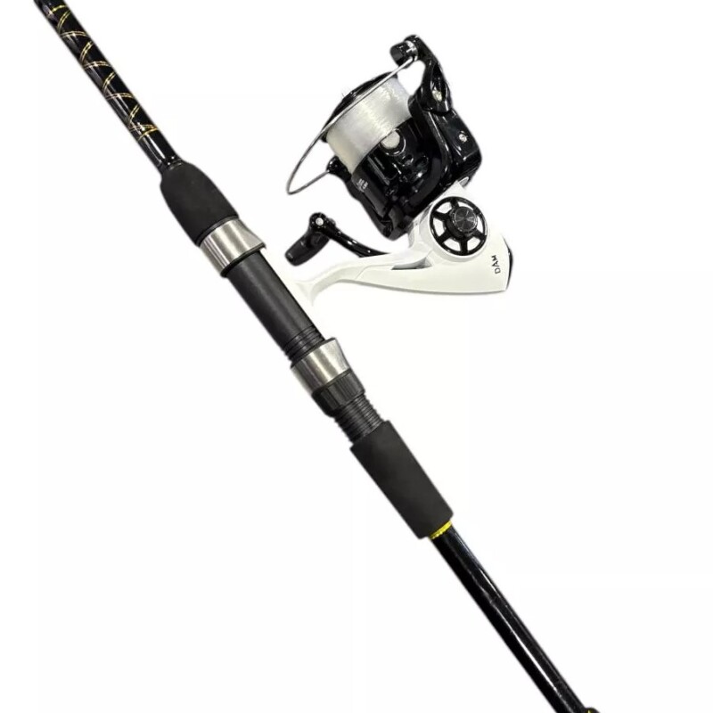 Combo Caña Y Reel Pesca Variada Costa Rio Tararira 2.28 Metros Combo Caña Y Reel Pesca Variada Costa Rio Tararira 2.28 Metros