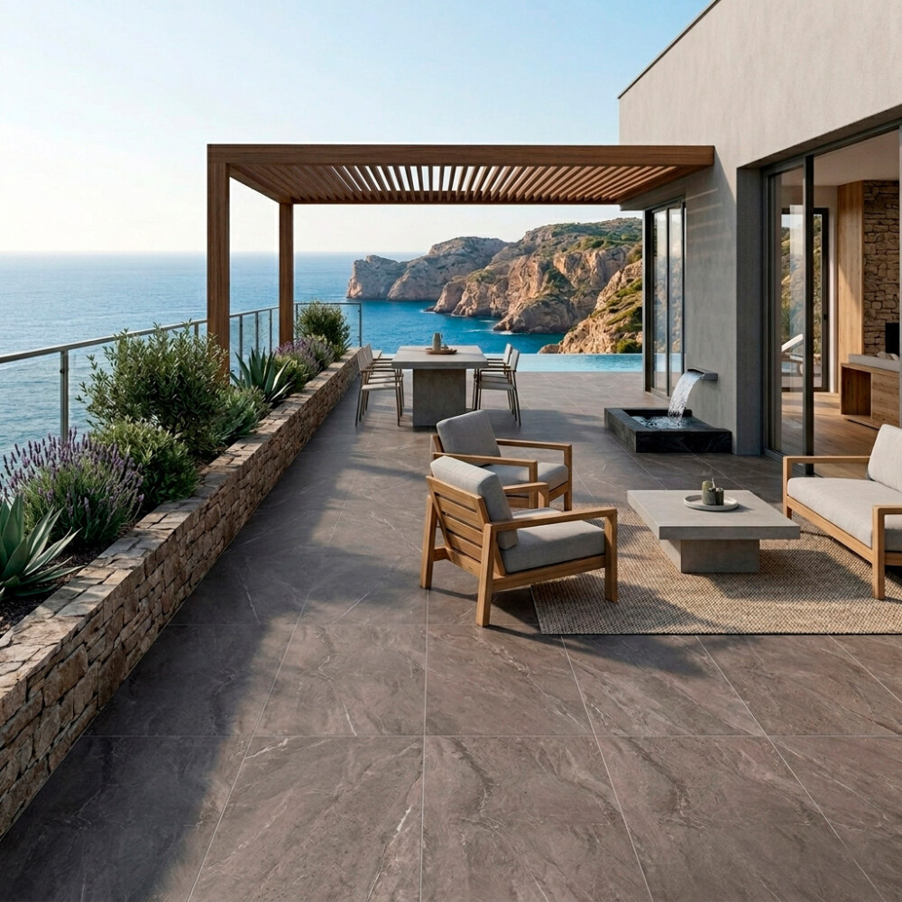 PORCELANATO PARA EXTERIOR ELEMENT BLACK ESM.EXT."A" 60X120 CM Porcelanato Para Exterior Element Black Esm.ext."a" 60x120 Cm