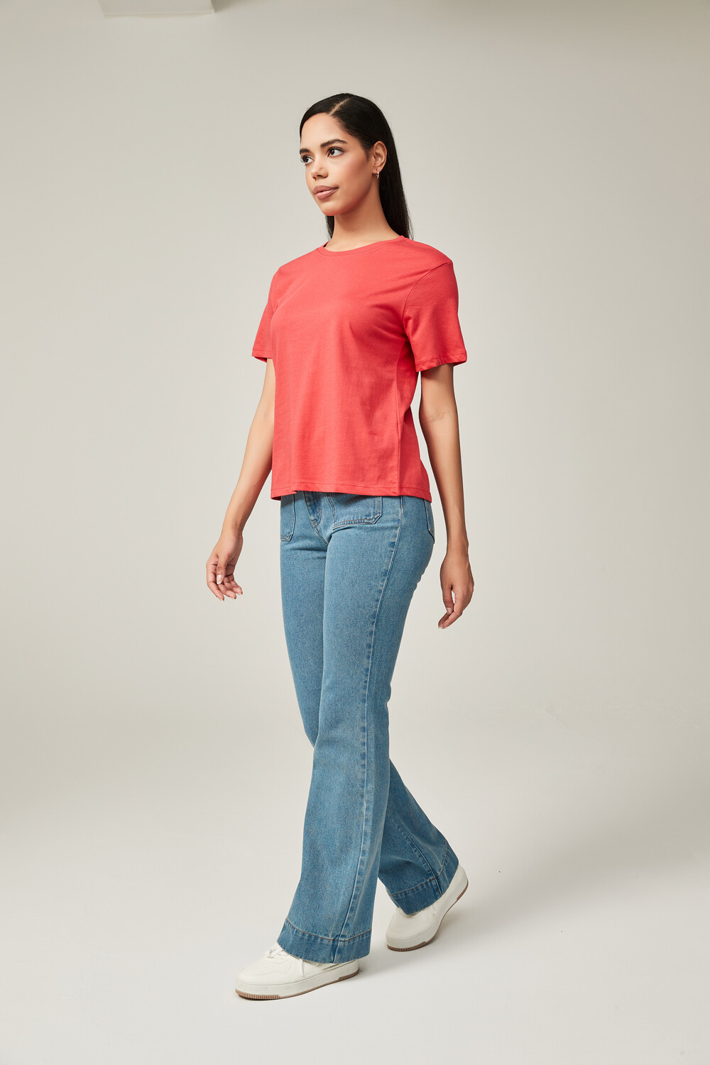 Remera Paco Coral Rojizo