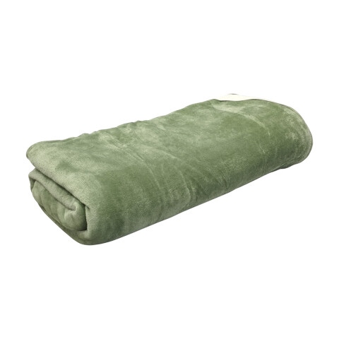 Frazada Flannel 2 Plazas Home Class 200 x 240 cm VERDE