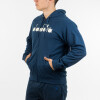 Diadora Men's Hoodie with zip PRINT- NAVY Marino
