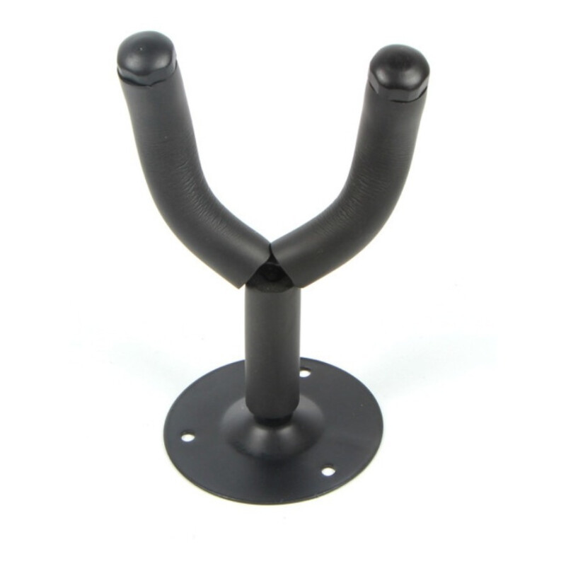 Soporte De Pared Para Guitarra Bajo Con Tornillos Negro