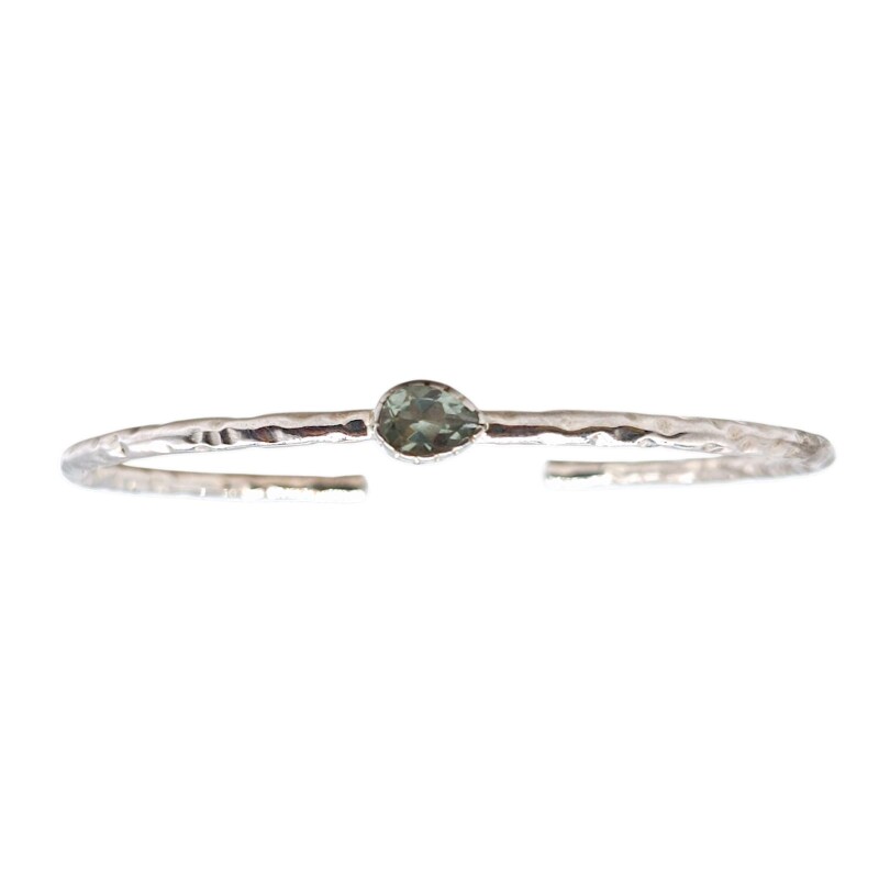 Brazalete Delhi" Silver peridoto-BR2013 conpiedra