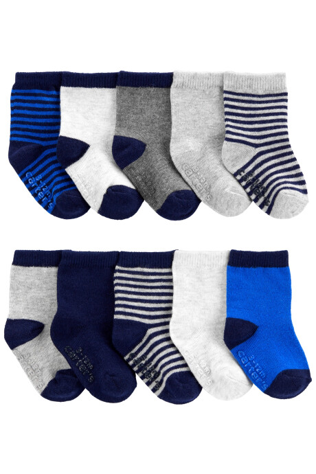 Pack diez pares de medias de algodón Sin color