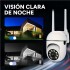 Cámara Seguridad WiFi 1080P Exterior Ip66 Inalambrica Noche Color Blanco