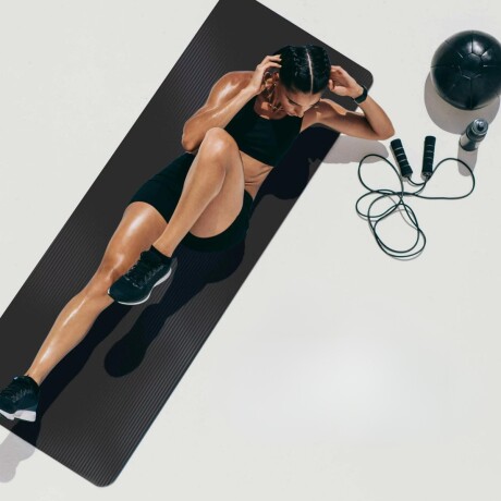 Colchoneta para Gimnasia Abdominales Yoga 100CM X 75CM NEGRO