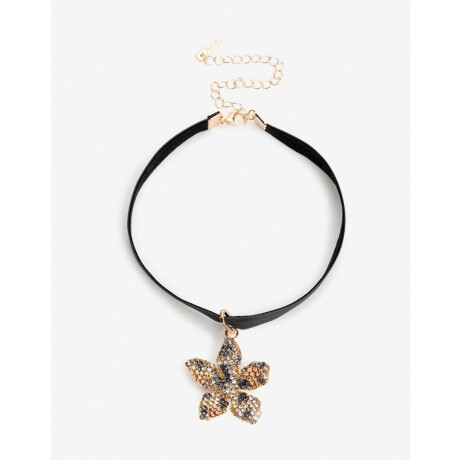 Chokers Color Choker Flor Strass - Combinacion Multicolor