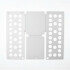 Tabla Plegable Para Doblar Ropa Tamaño Grande 57cm x 77Cm Color Blanco