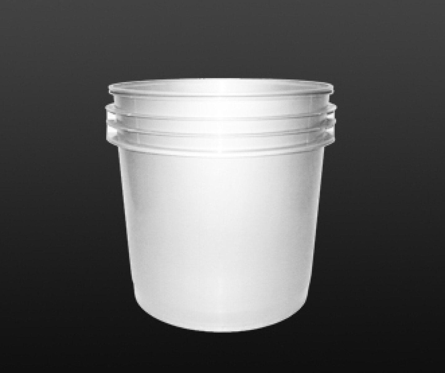 BALDE INDUSTRIAL BLANCO CON TAPA 16 LTS. 